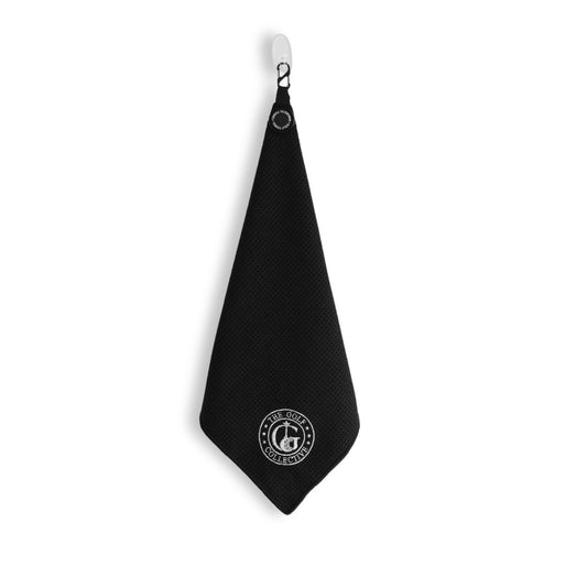 Black Magnetic Golf Towel