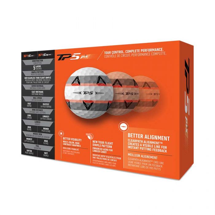 TaylorMade TM21 TP5 piX 2.0 Golf Ball (Dozen)