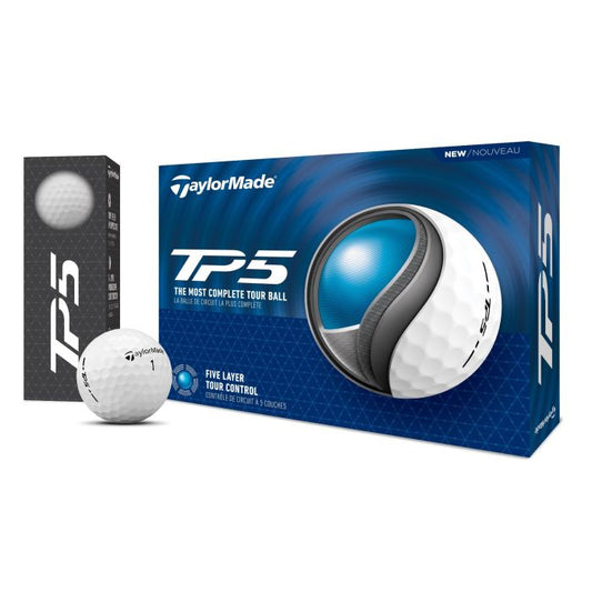 TaylorMade TM24 TP5 Golf Ball - White (1 Dozen)